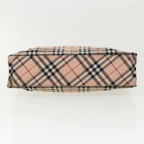 BURBERRY Nova Check Hand Bag Nylon Pink Auth hs1650 - Picture 5 of 16